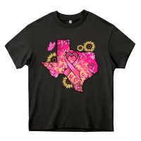 Asphalt Texas map Cancer Heavy Core Tee - HowdyJamesFarm