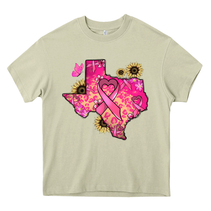 Texas Map Cancer Heavy Core Tee by HowdyJamesFarm | Teevron