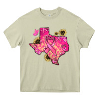 Mossy Texas map Cancer Heavy Core Tee - HowdyJamesFarm
