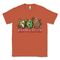 Copper Happy Easter With Western Eggs And Sunflowers Classic Tee - RanaPortraitStore