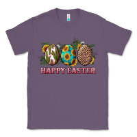 Lavender Happy Easter With Western Eggs And Sunflowers Classic Tee - RanaPortraitStore