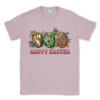 Lilac Happy Easter With Western Eggs And Sunflowers Classic Tee - RanaPortraitStore