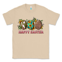 Mushroom Happy Easter With Western Eggs And Sunflowers Classic Tee - RanaPortraitStore