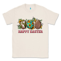 Natural Happy Easter With Western Eggs And Sunflowers Classic Tee - RanaPortraitStore