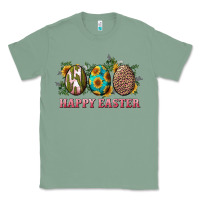 Sage Happy Easter With Western Eggs And Sunflowers Classic Tee - RanaPortraitStore