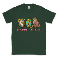Sports Green Happy Easter With Western Eggs And Sunflowers Classic Tee - RanaPortraitStore