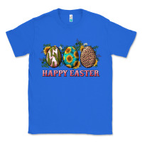 True Royal Happy Easter With Western Eggs And Sunflowers Classic Tee - RanaPortraitStore