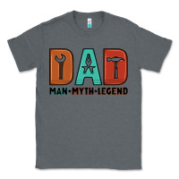 Charcoal Heather dad man myth legend Classic Tee - Artiststas