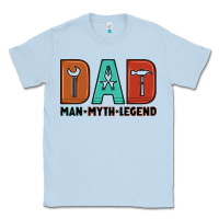 Dusty Blue dad man myth legend Classic Tee - Artiststas