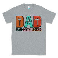 Heather Grey dad man myth legend Classic Tee - Artiststas