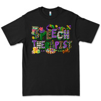 Black speech therapist mardi gras cowgirl Premium Tee - CowGirlArtShop