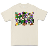 Speech Therapist Mardi Gras Cowgirl Premium Tee | Teevron