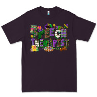 Plum speech therapist mardi gras cowgirl Premium Tee - CowGirlArtShop