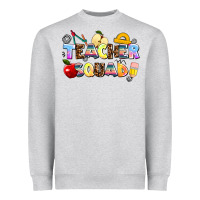 Heather Grey teacher squad Heavyweight Sweatshirt - AdoDesignShop