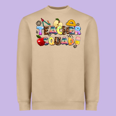 Teacher Squad Heavyweight Sweatshirt Designed By Adodesignshop