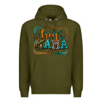 Army Green leopard camo boy mama Mother's Day Premium Hoodie - LillyAllenDesigns