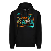 Black leopard camo boy mama Mother's Day Premium Hoodie - LillyAllenDesigns