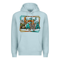 Blue Mist leopard camo boy mama Mother's Day Premium Hoodie - LillyAllenDesigns