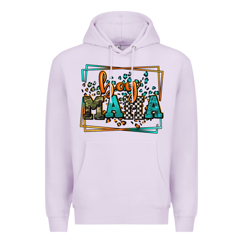 Leopard Camo Boy Mama Mother's Day Premium Hoodie by LillyAllenDesigns | Teevron