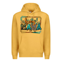 Mustard leopard camo boy mama Mother's Day Premium Hoodie - LillyAllenDesigns