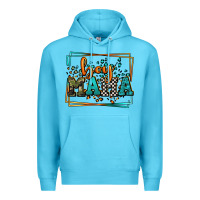 Ocean Blue leopard camo boy mama Mother's Day Premium Hoodie - LillyAllenDesigns