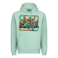 Seafoam leopard camo boy mama Mother's Day Premium Hoodie - LillyAllenDesigns