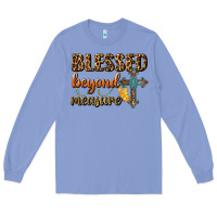 Colony Blue Blessed Beyond Measure Long Sleeve Tee - BundleAndBundleShop