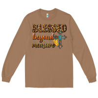 Toasted Coconut Blessed Beyond Measure Long Sleeve Tee - BundleAndBundleShop