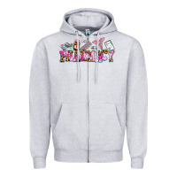 Heather Grey pharmacy Zipper Hoodie - AdoDesignShop
