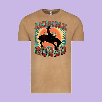 American Rodeo Vintage Tee Designed By Fadigitalartstudio