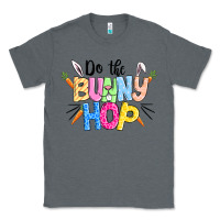 Charcoal Heather do the bunny hop easter Classic Tee - CowGirlArtShop
