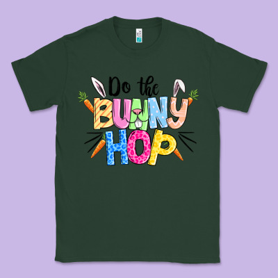 Do The Bunny Hop Easter Classic Tee Designed By Cowgirlartshop