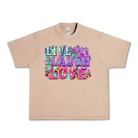 Burro Live laugh love hippie Valentine's Day Urban Heavy Tee - FaDigitalArtStudio