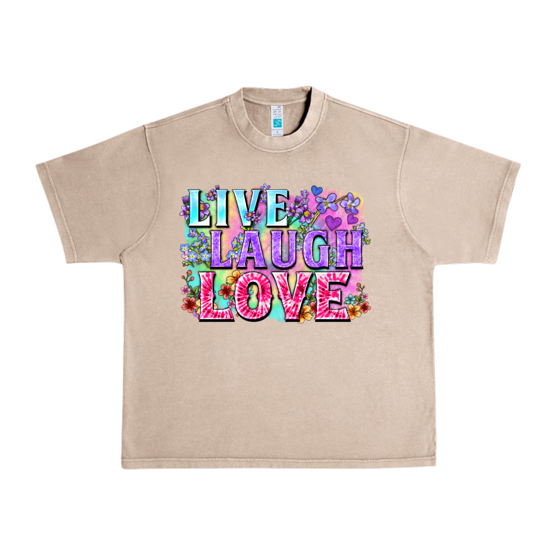Live Laugh Love Hippie Valentine's Day Urban Heavy Tee by FaDigitalArtStudio | Teevron