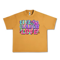 Peanut Butter Live laugh love hippie Valentine's Day Urban Heavy Tee - FaDigitalArtStudio