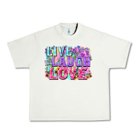 Pistachio Live laugh love hippie Valentine's Day Urban Heavy Tee - FaDigitalArtStudio