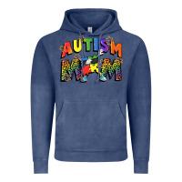 Vintage Denim Autism mom Vintage Hoodie - FaDigitalArtStudio