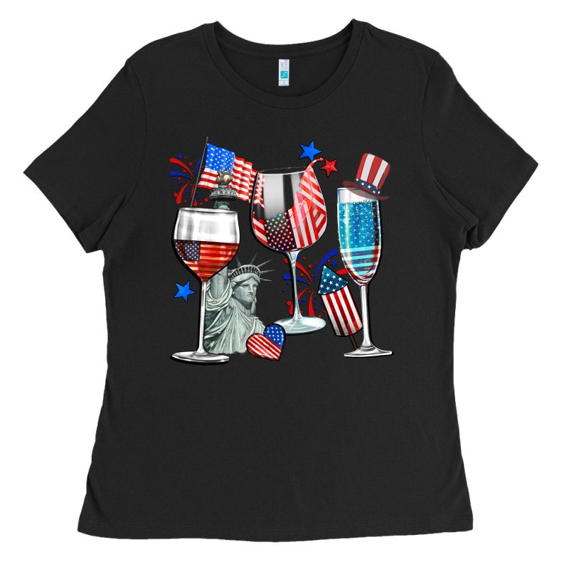 American Wine Ladies Tee by CowGirlArtShop | Teevron