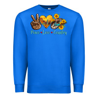 True Royal peace love country cowhide cowboy hat Premium Sweatshirt - AdoDesignShop