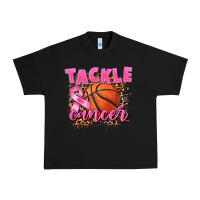 Black Tackle Cancer Basketball Urban Heavy Tee - FaDigitalArtStudio