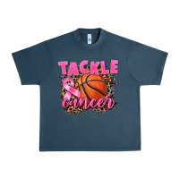 Midnight Navy Tackle Cancer Basketball Urban Heavy Tee - FaDigitalArtStudio