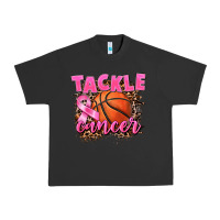 Pigment Black Tackle Cancer Basketball Urban Heavy Tee - FaDigitalArtStudio