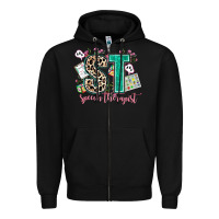 Black speech therapist Zipper Hoodie - AdoDesignShop