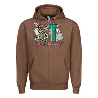 Chestnut speech therapist Zipper Hoodie - AdoDesignShop