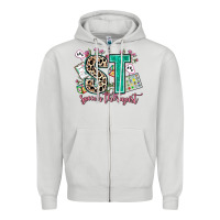 Dove Grey speech therapist Zipper Hoodie - AdoDesignShop