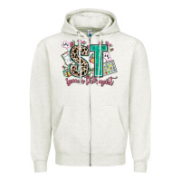 Oatmeal Heather speech therapist Zipper Hoodie - AdoDesignShop