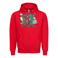 Red speech therapist Zipper Hoodie - AdoDesignShop