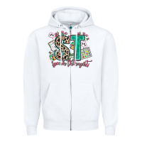 White speech therapist Zipper Hoodie - AdoDesignShop
