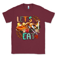 Burgundy lets eat Classic Tee - CowGirlArtShop