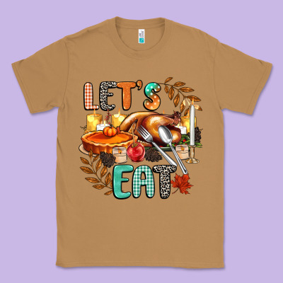 Lets Eat Classic Tee Designed By Cowgirlartshop